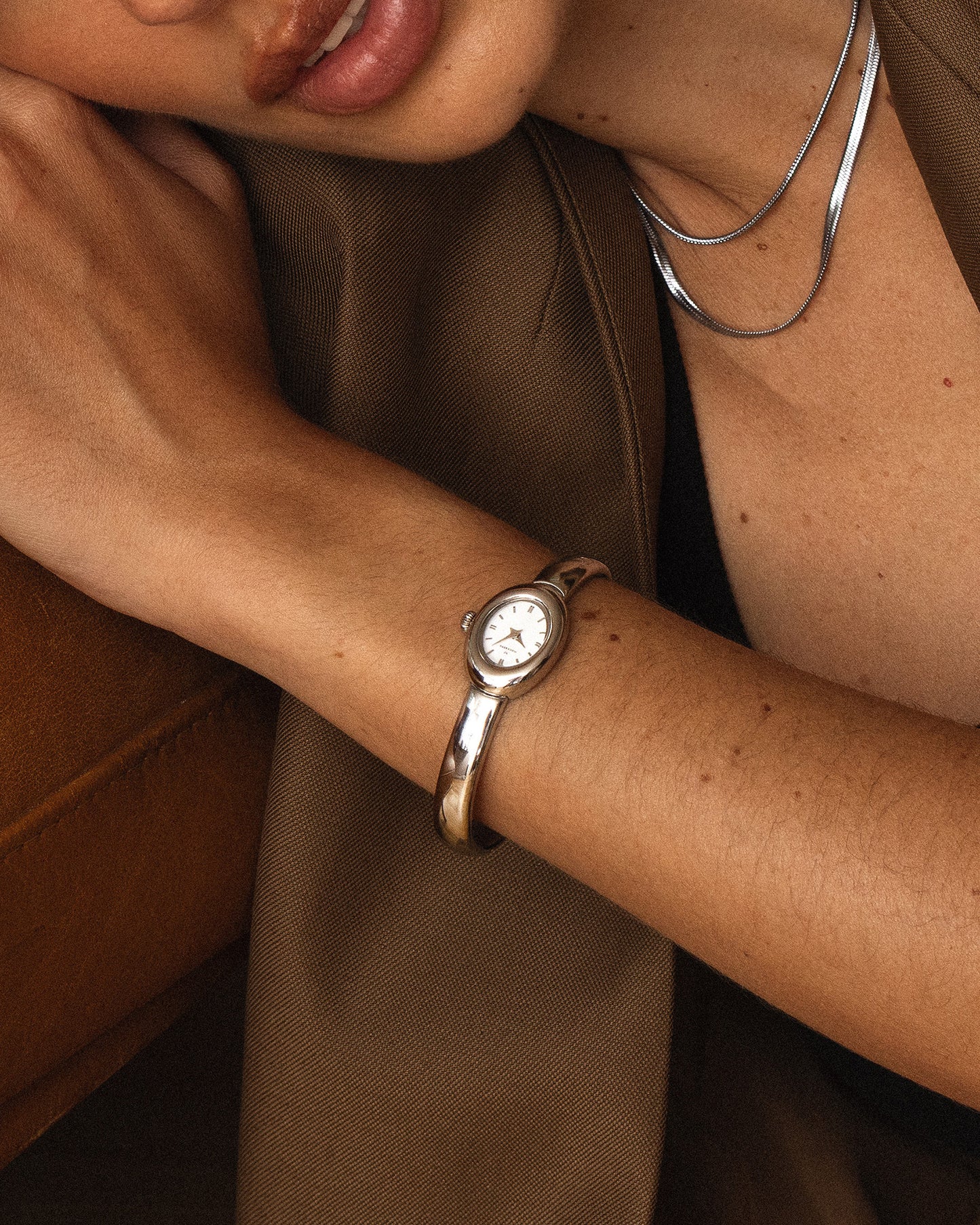 Belle Oval Petite Small Bangle Watch