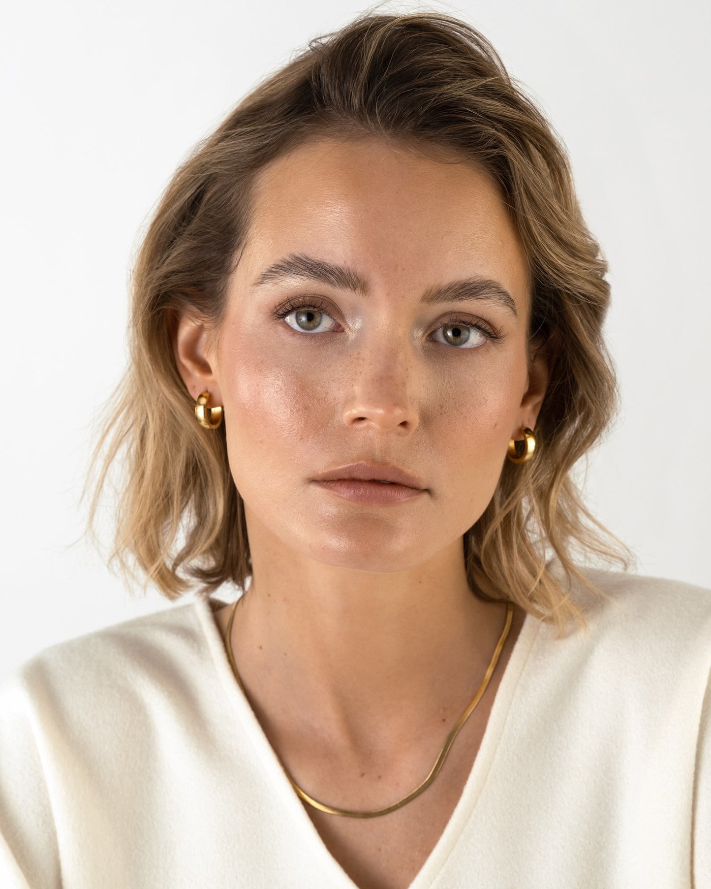 Chunky Gold Hoops