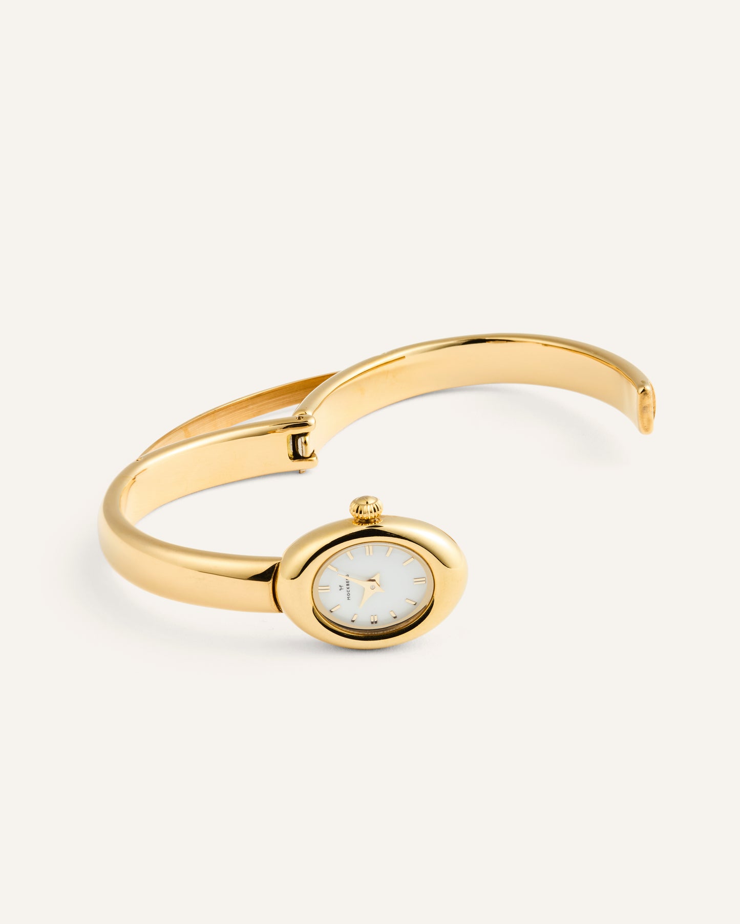 Strap Belle Oval Petite Gold Large Bangle + sprint
