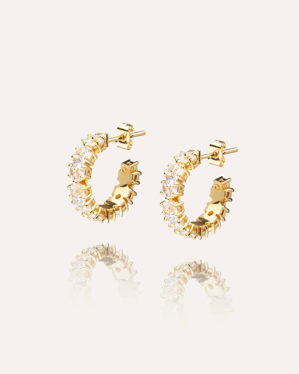Queen Earrings Gold Large