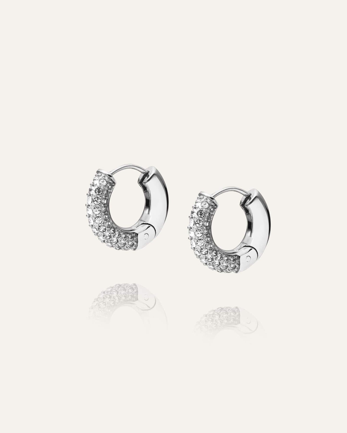 Pavé Everyday Medium Hoops