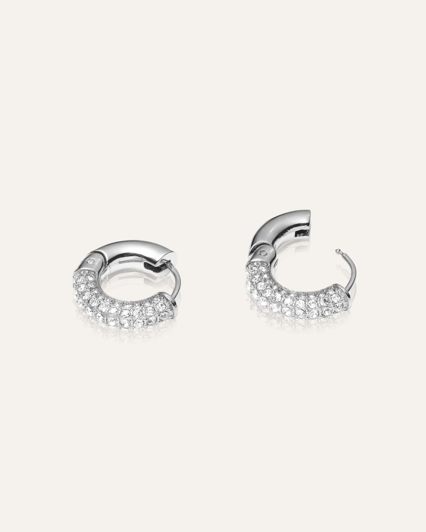 Pavé Everyday Medium Hoops