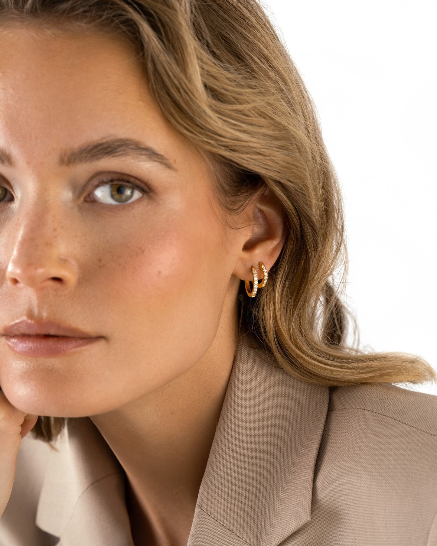 Shiny Gold Hoops
