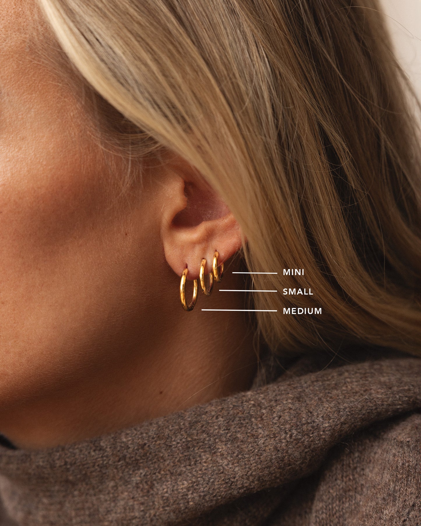 Slim Small Hoops