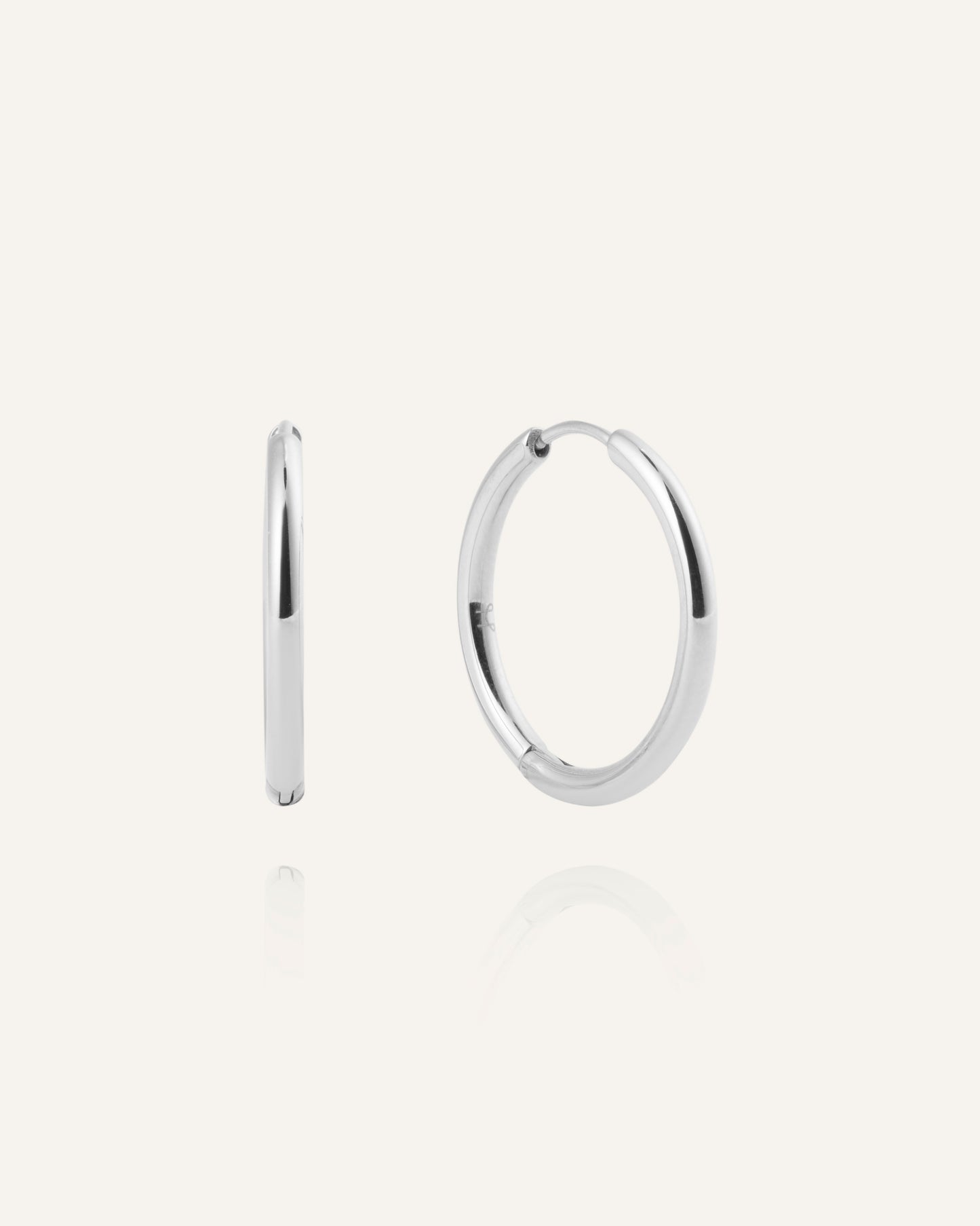 Slim Large Hoops