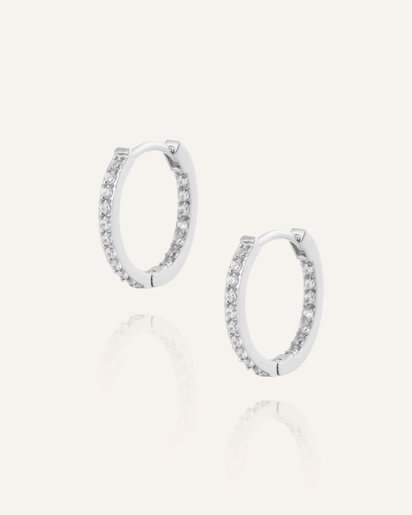Sparkle Medium Hoops