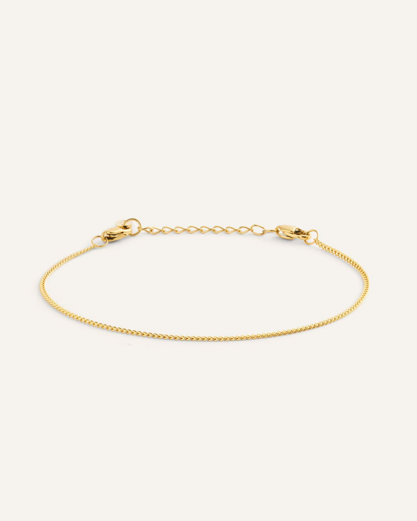 Thin Curb Chain Bracelet