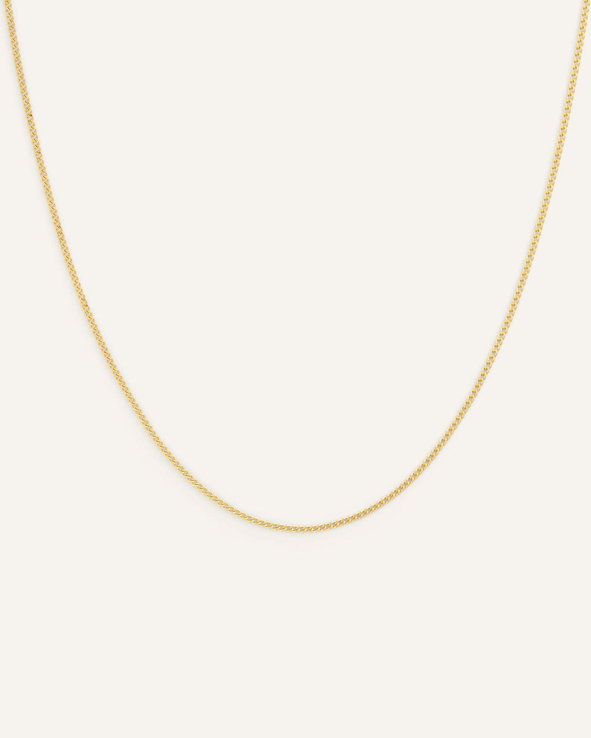 Thin Curb Chain Necklace