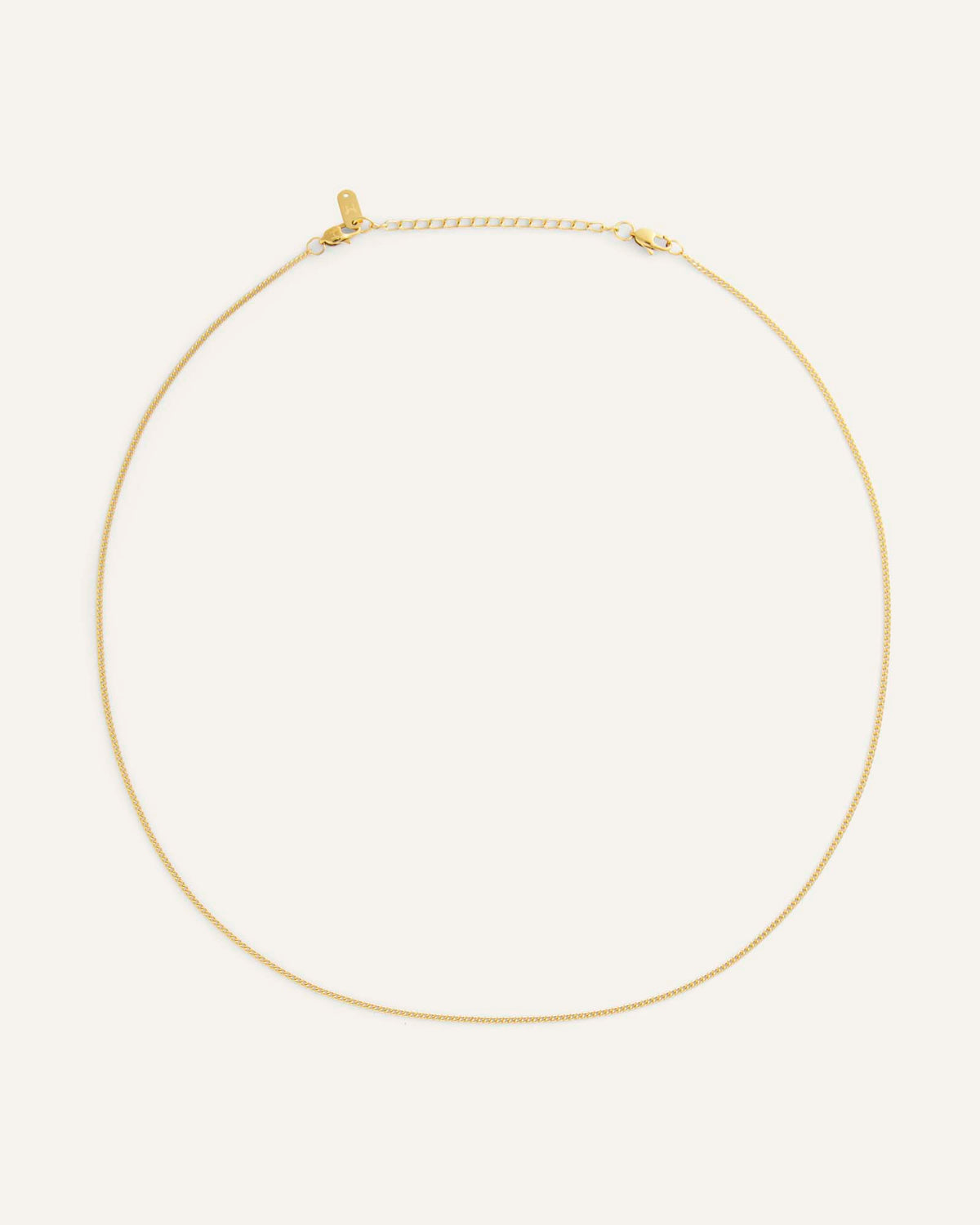 Thin Curb Chain Necklace
