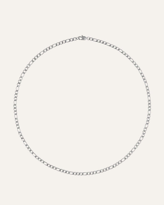 Thin Figaro Necklace silver