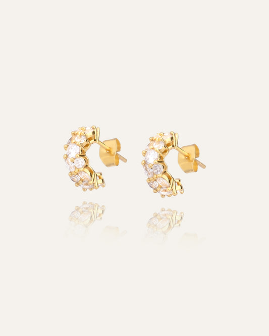 Queen earrings gold Small WP
