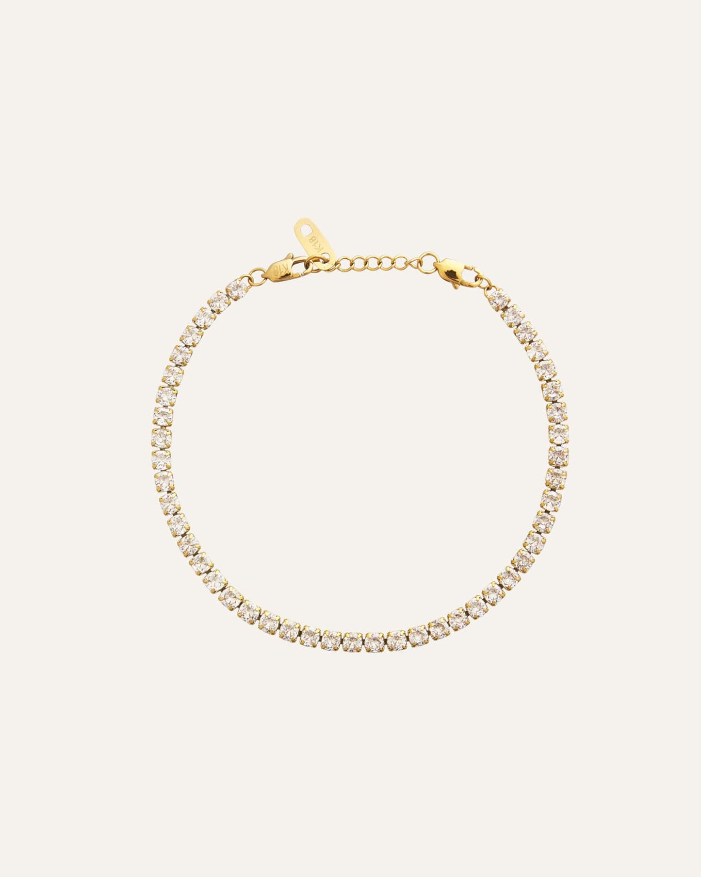 Shiny Tennis Bracelet Gold
