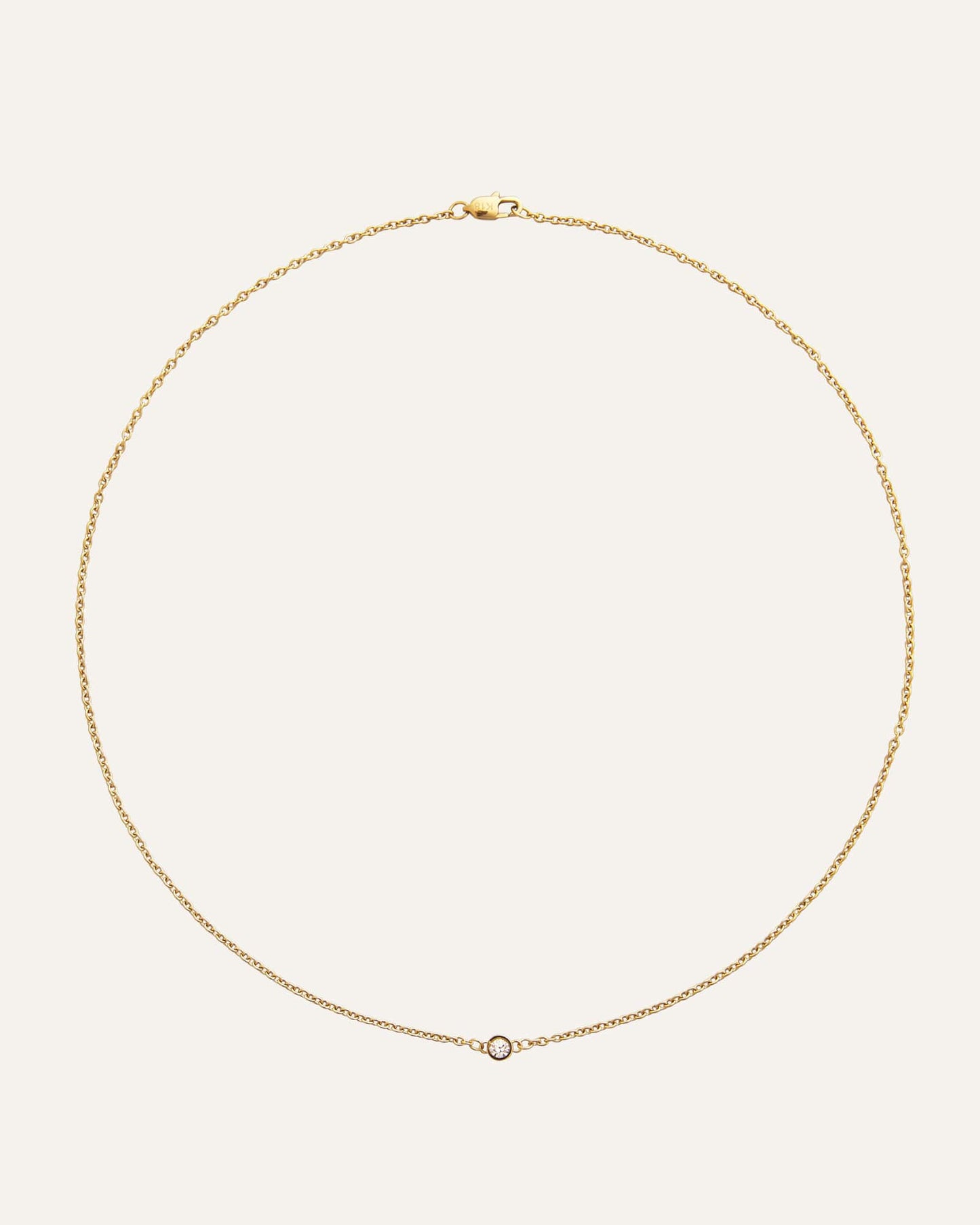 Dünne Diamantkette Gold
