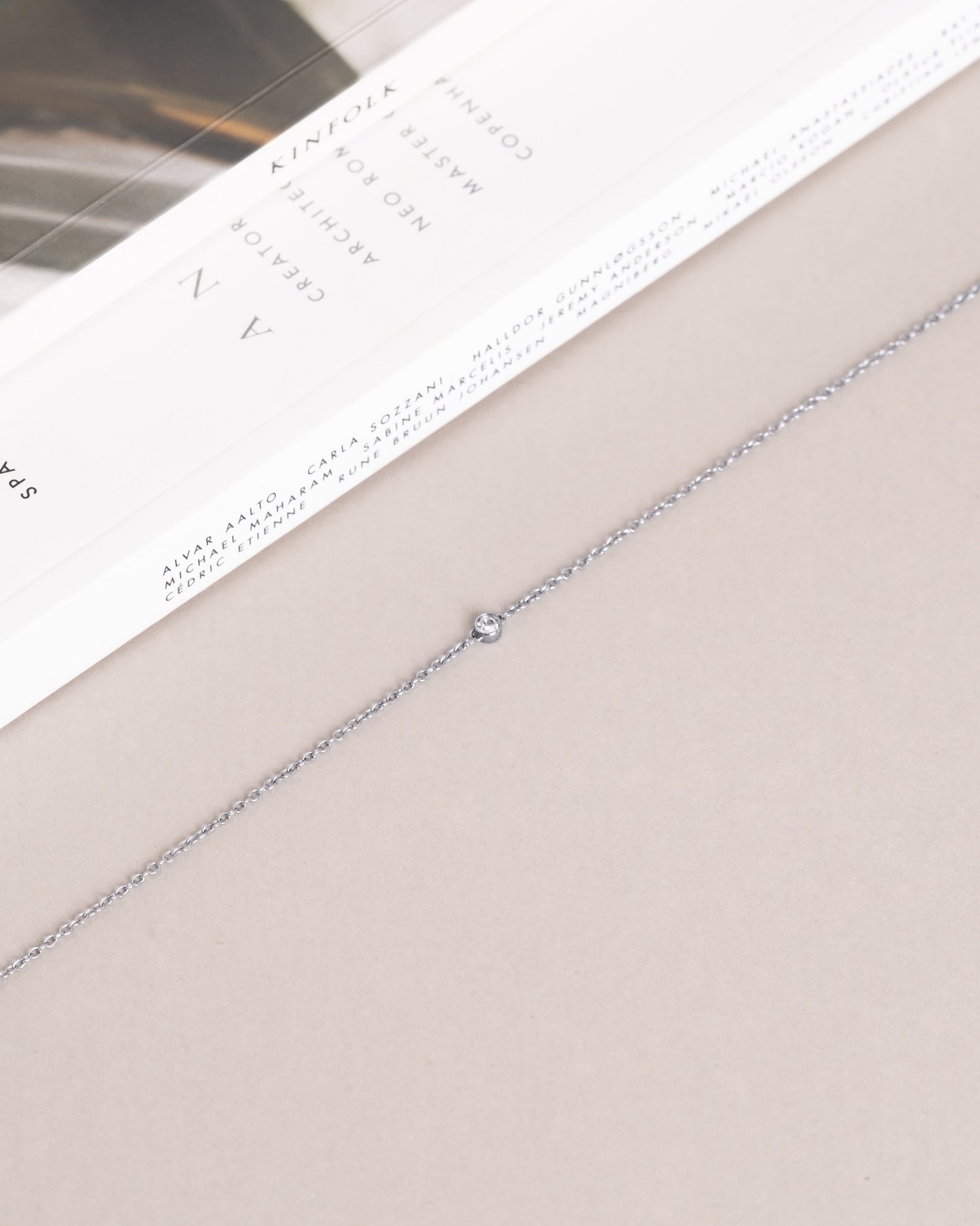 Thin Diamond Necklace