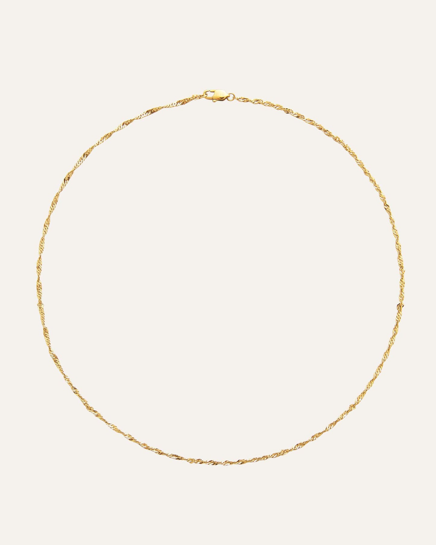 Twirl necklace gold