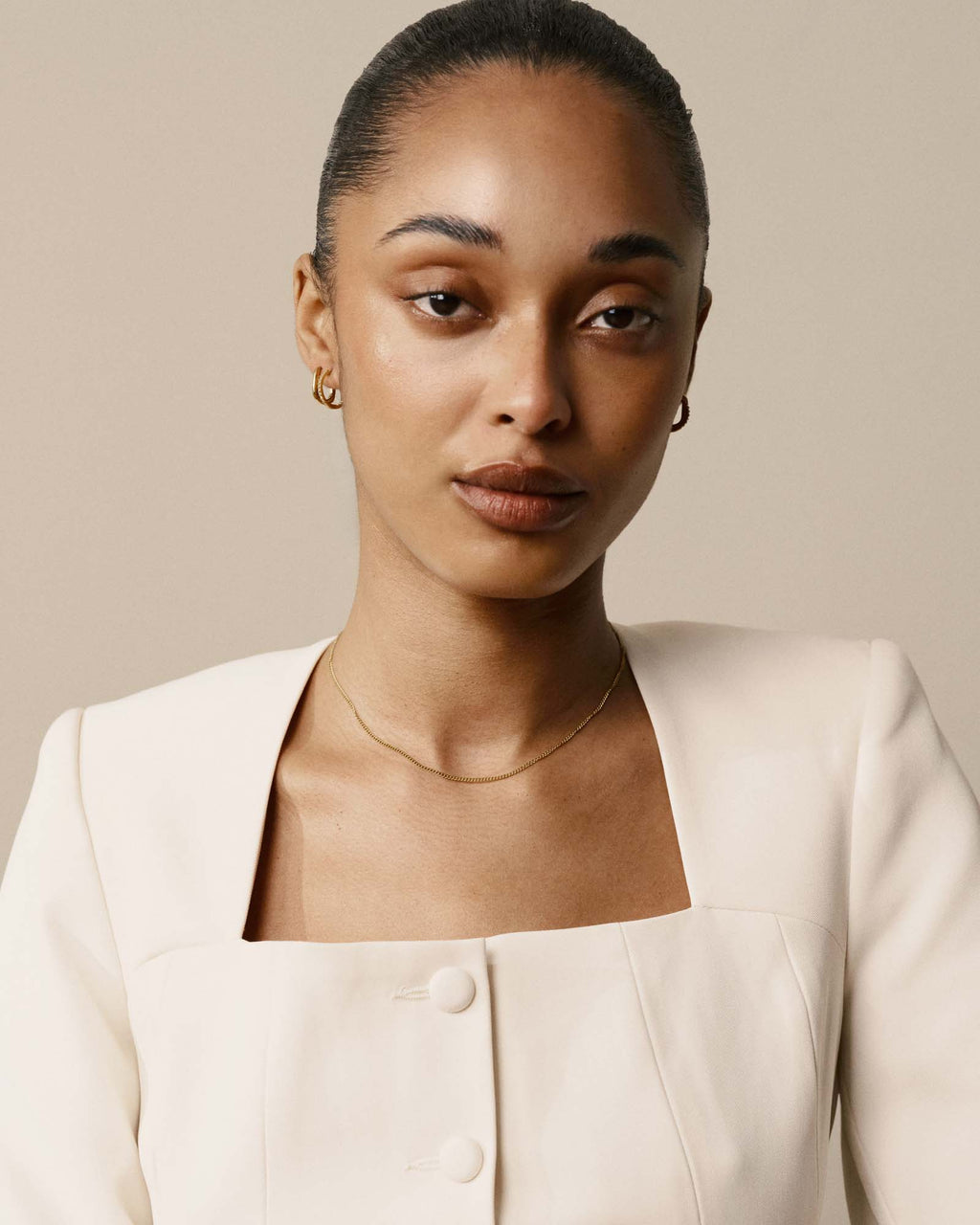 Thin Curb Chain Necklace
