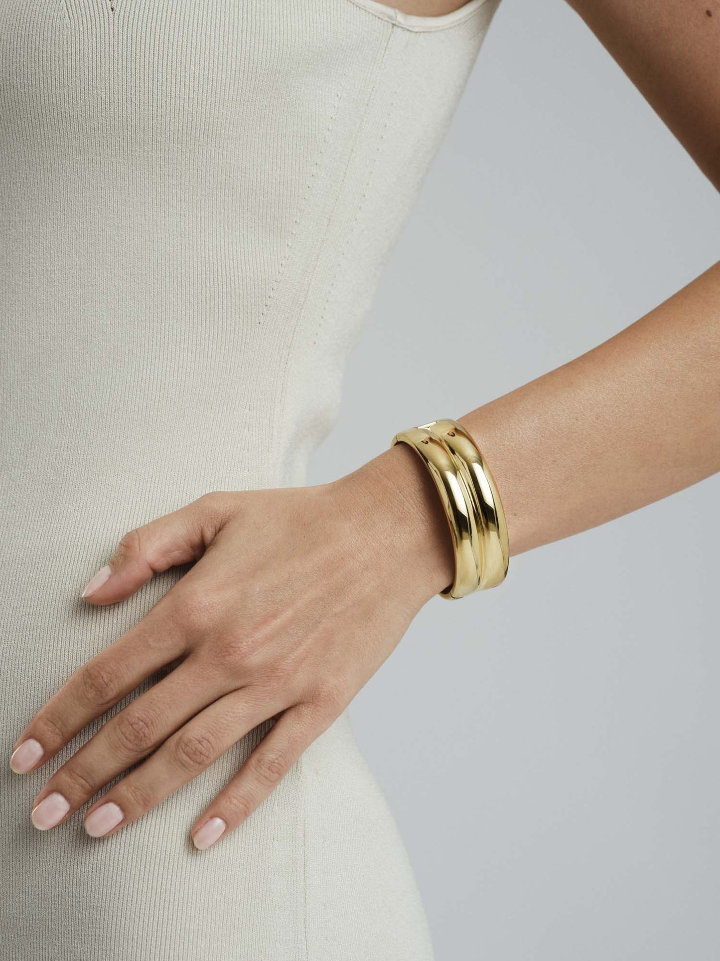 Rebel Double Gold Bangle