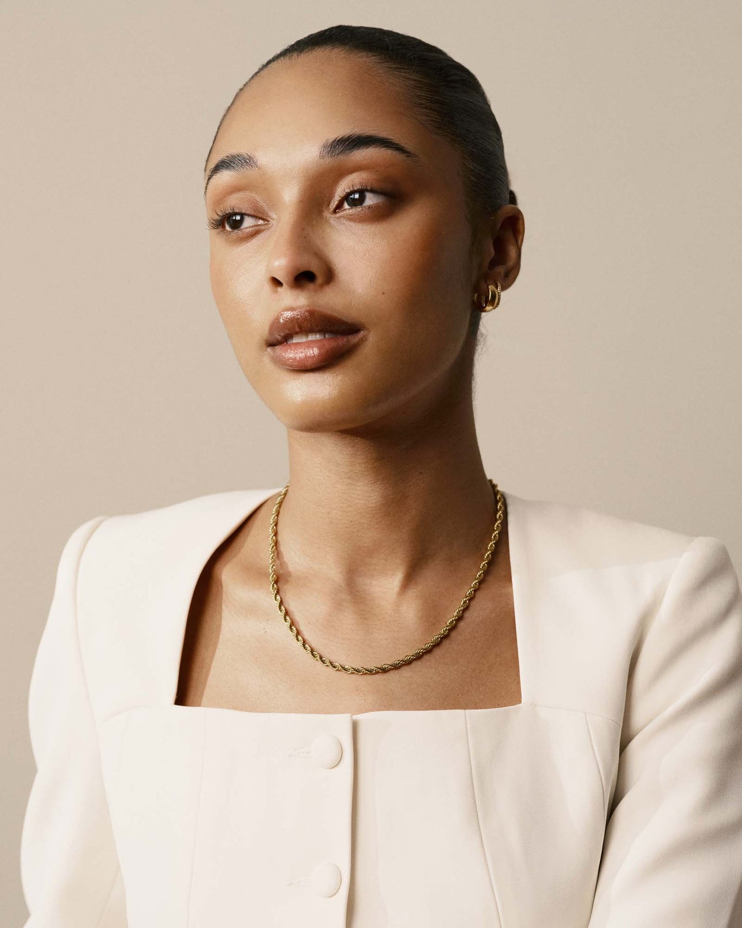 Bold Rope Chain Gold Bracelet