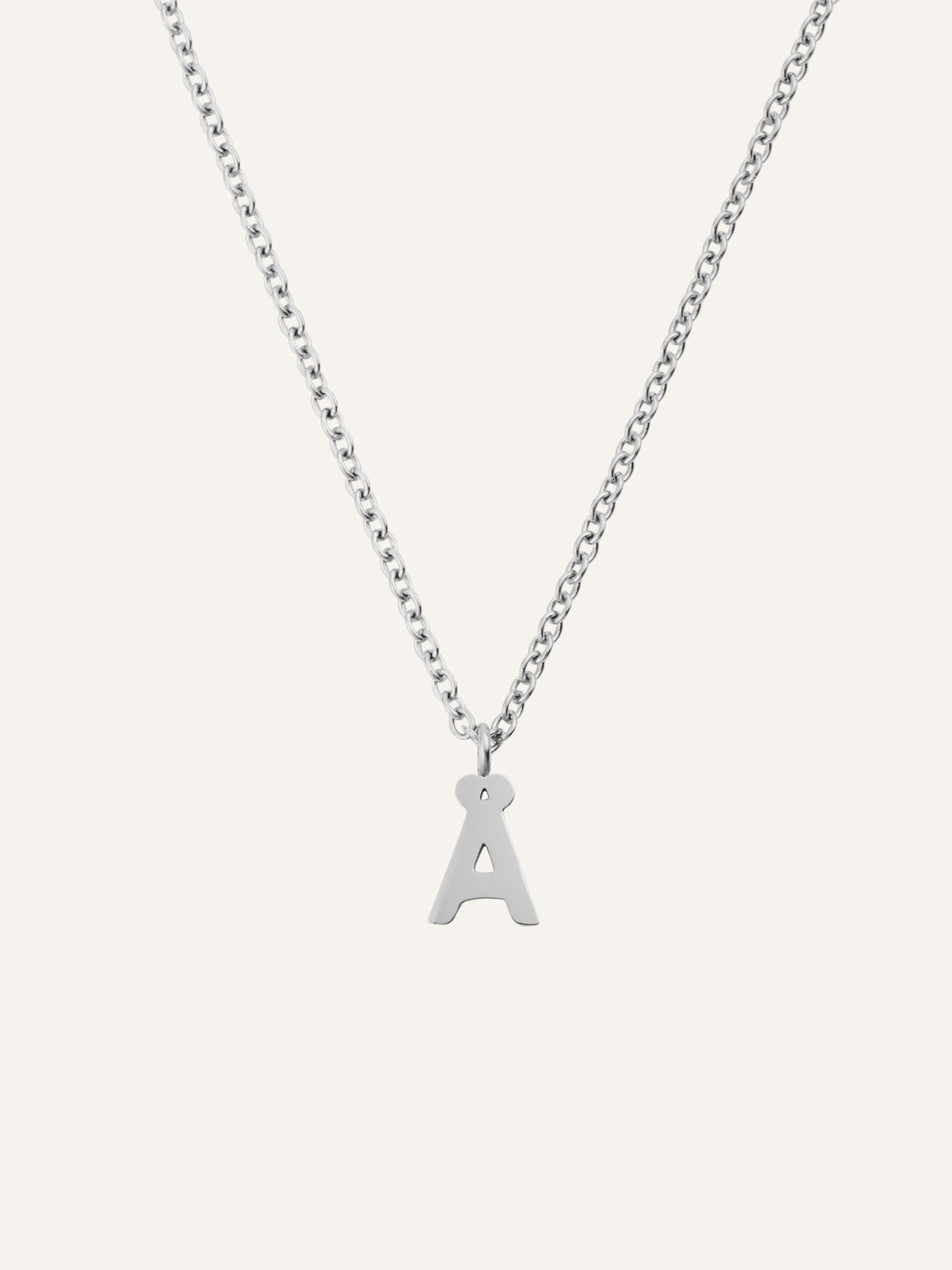 Petite Plain Letter Necklace