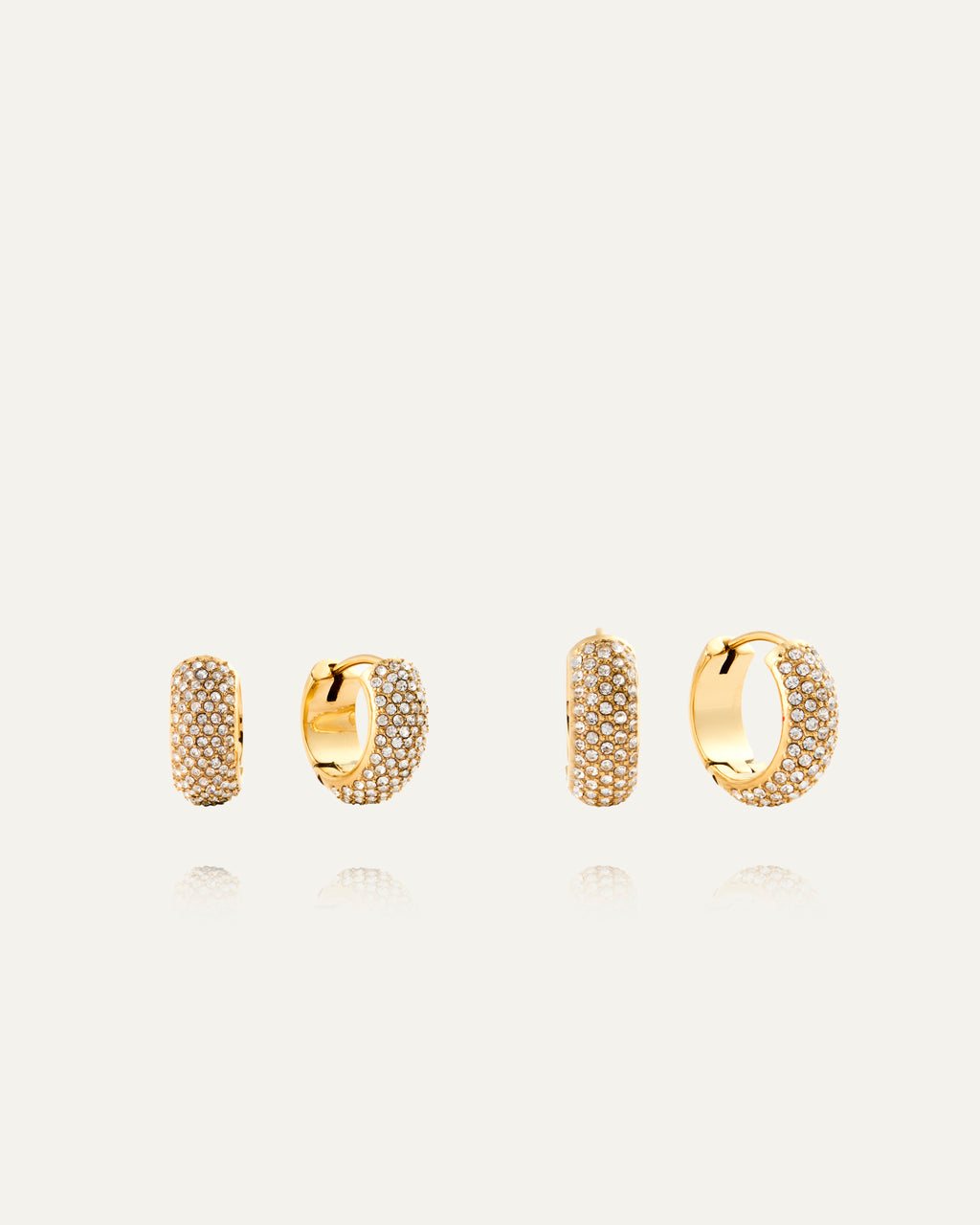 Amour Gold Hoops Medium