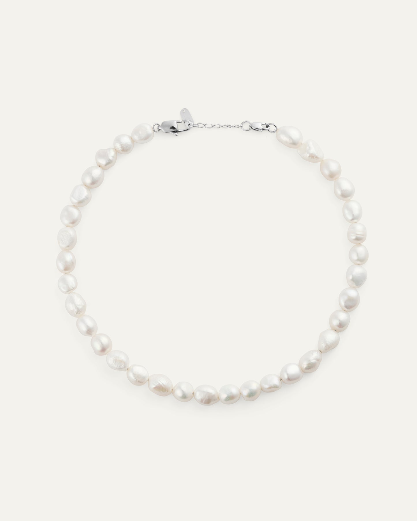 Aura Pearl Steel Necklace