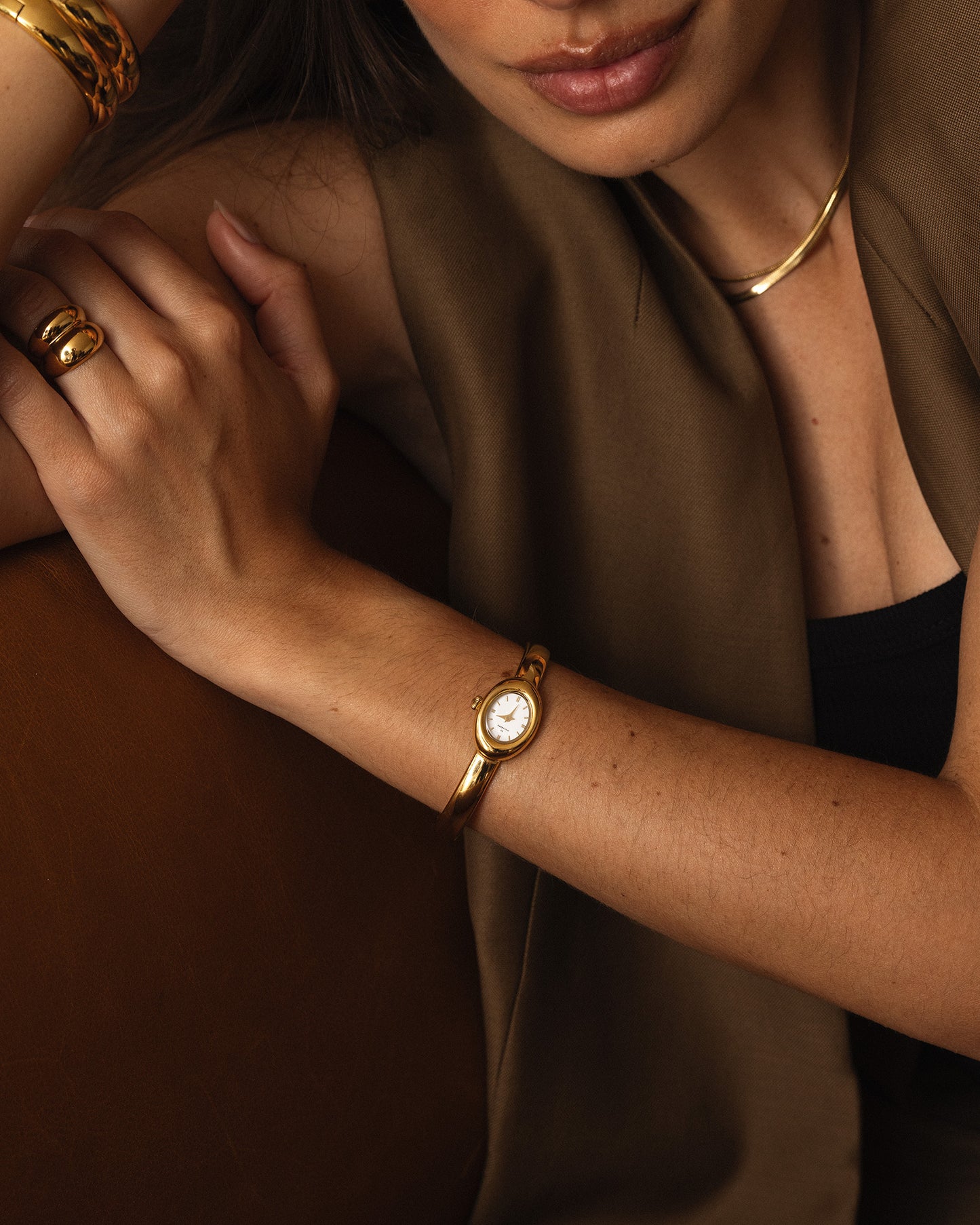 Belle Oval Petite Small Bangle Watch