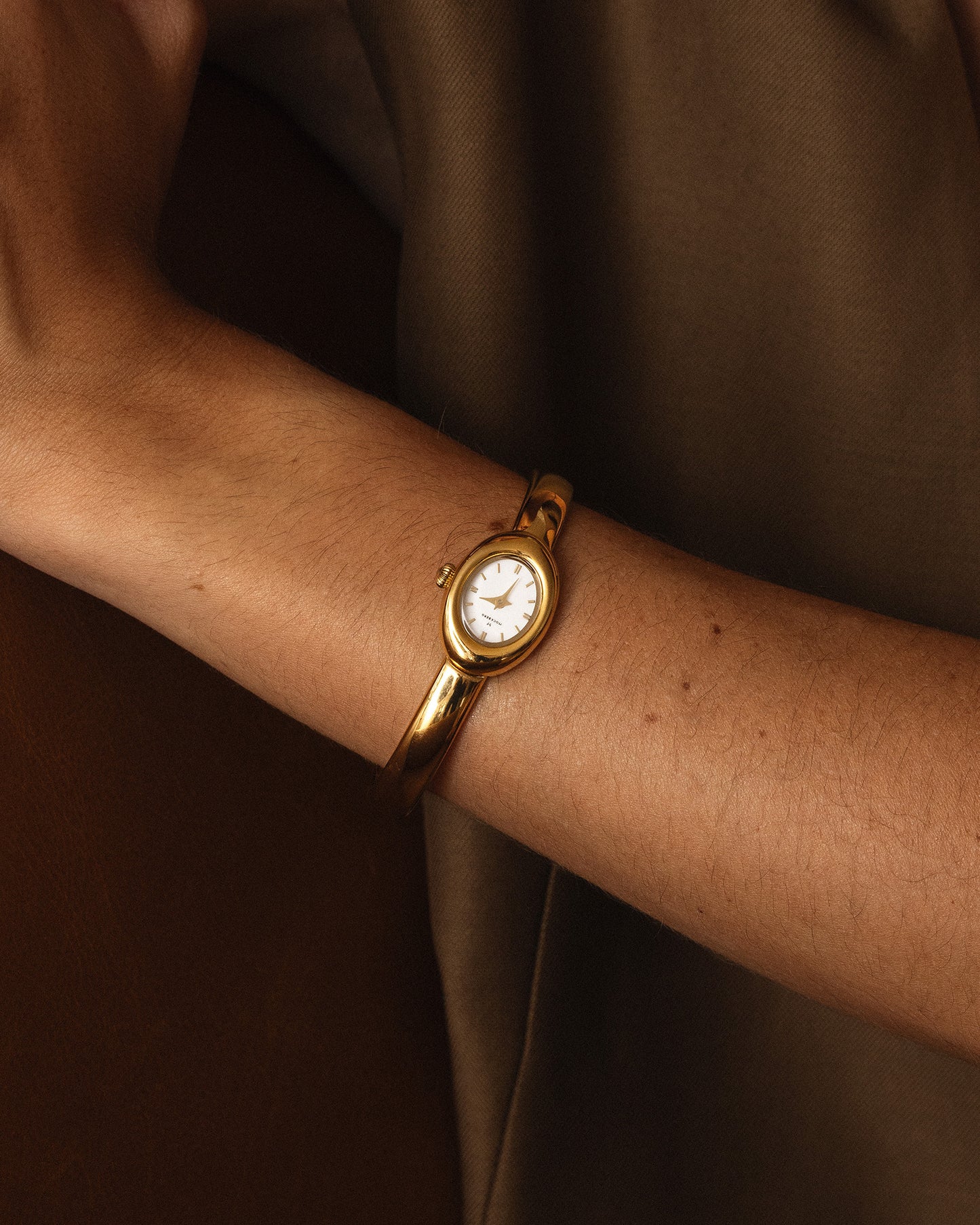 Belle Oval Petite Small Bangle Watch