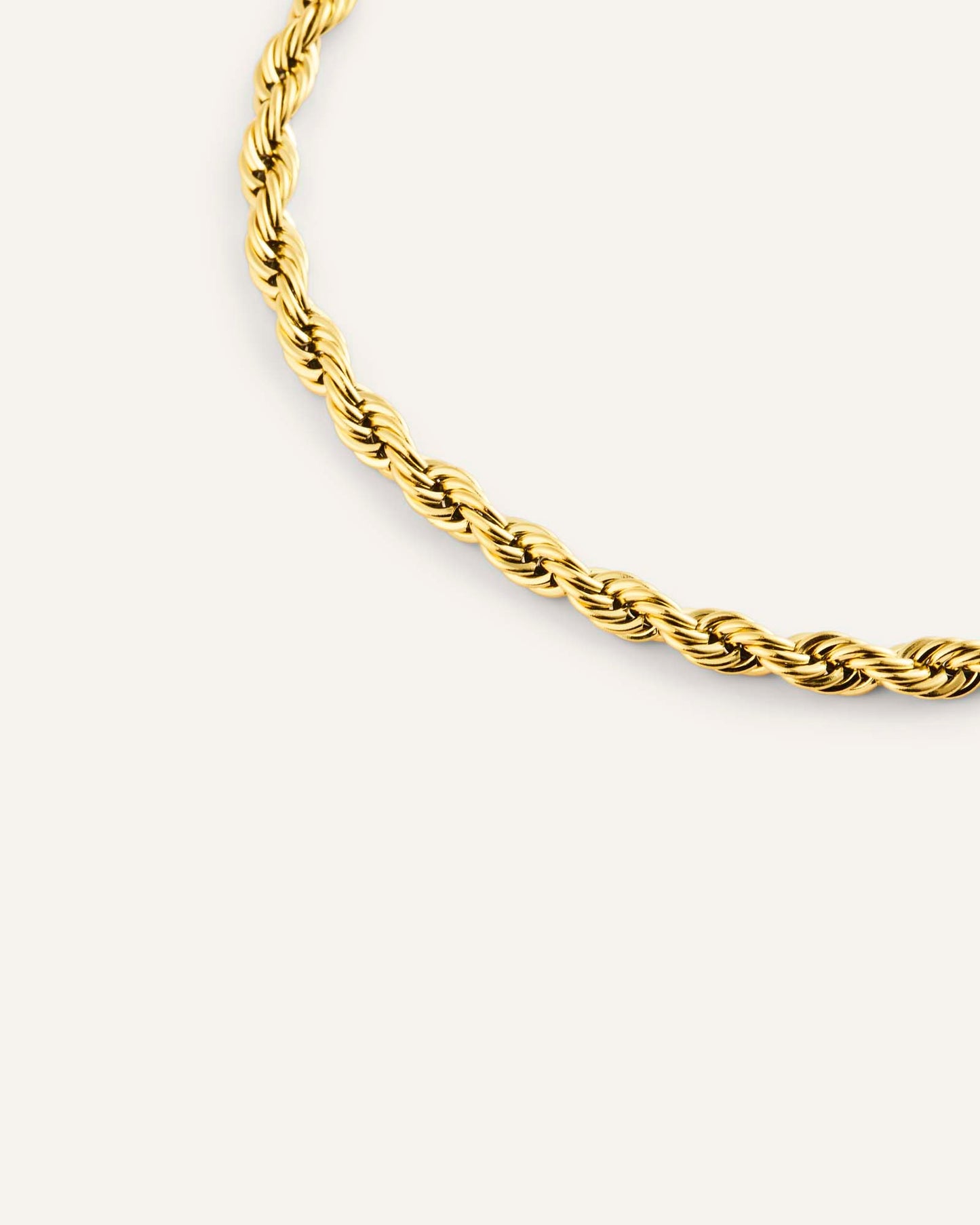 Bold Rope Chain Gold Bracelet