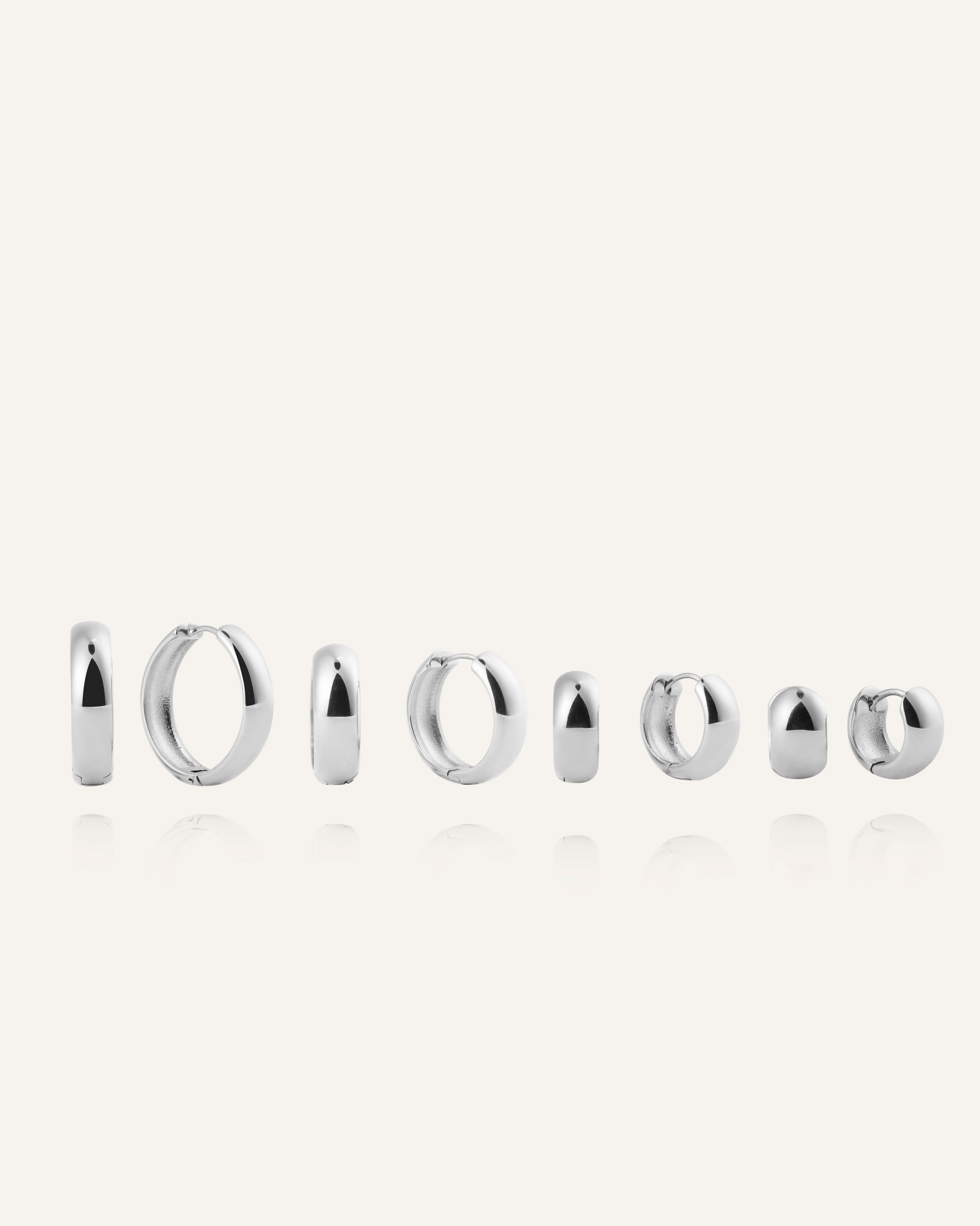 Brave mittelgroße Creolen