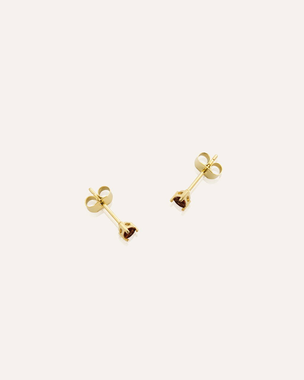 Belle Pear Studs - Coffee