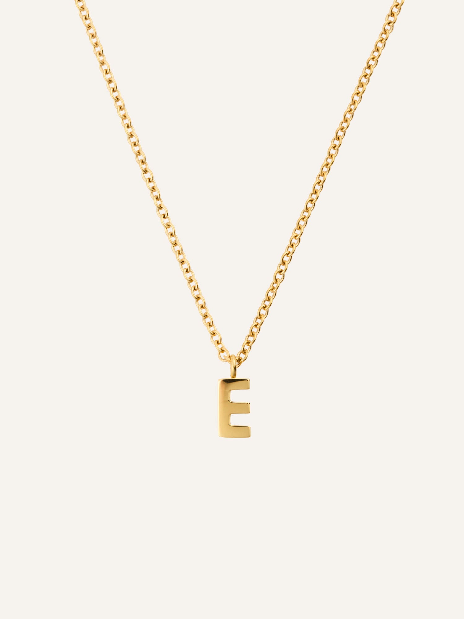 Petite Plain Letter Necklace