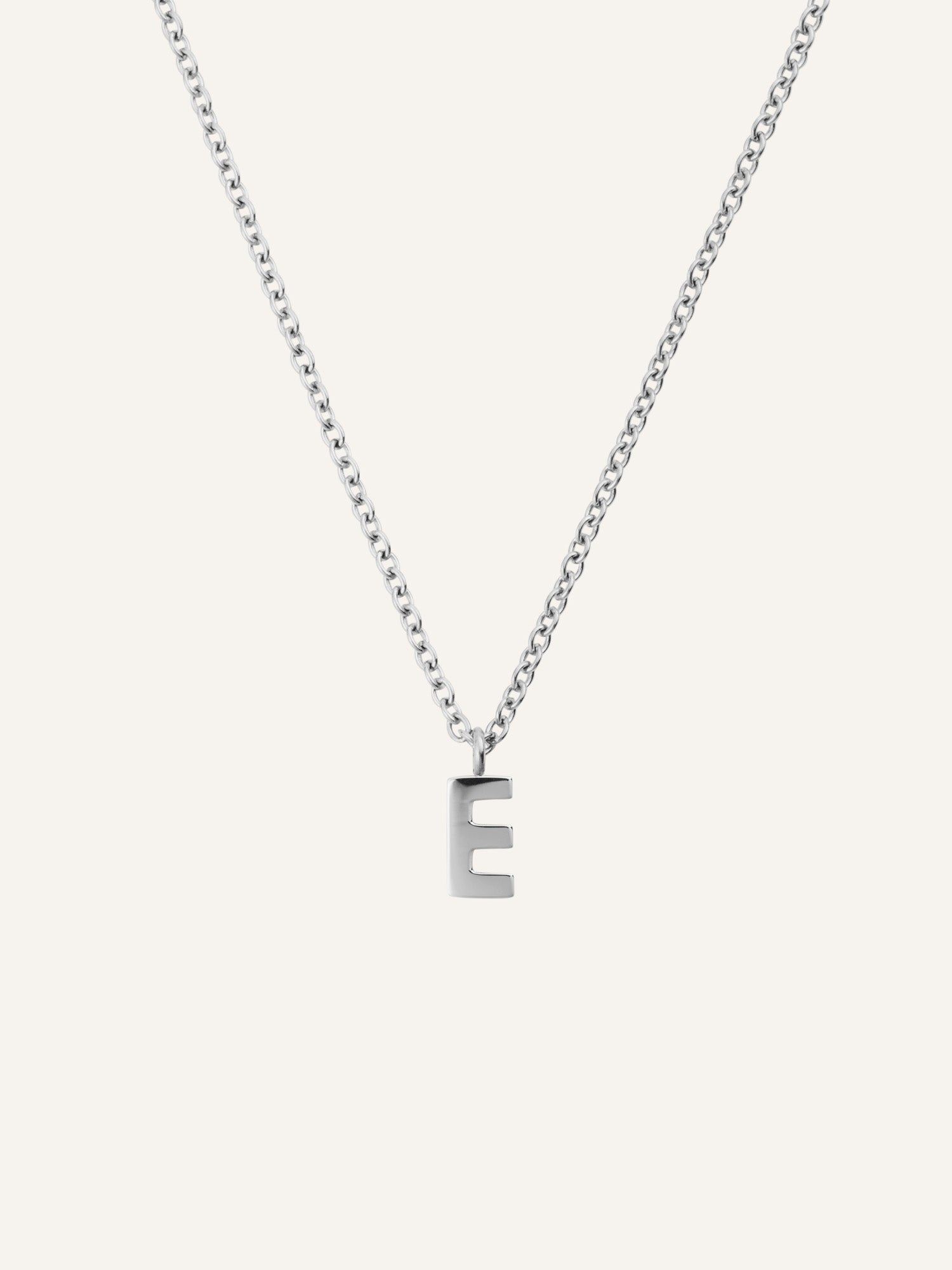 Petite Plain Letter Necklace