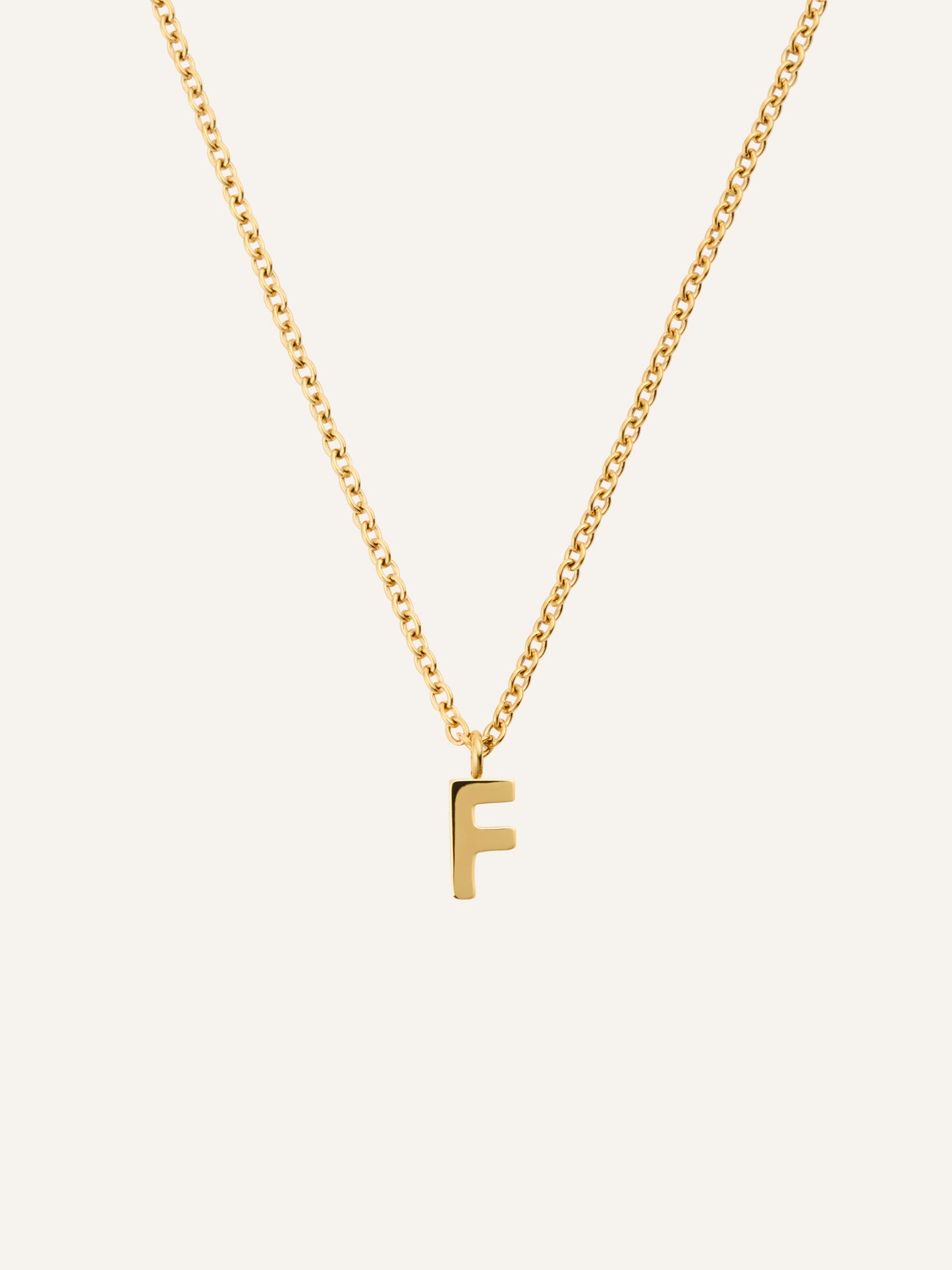 Petite Plain Letter Necklace