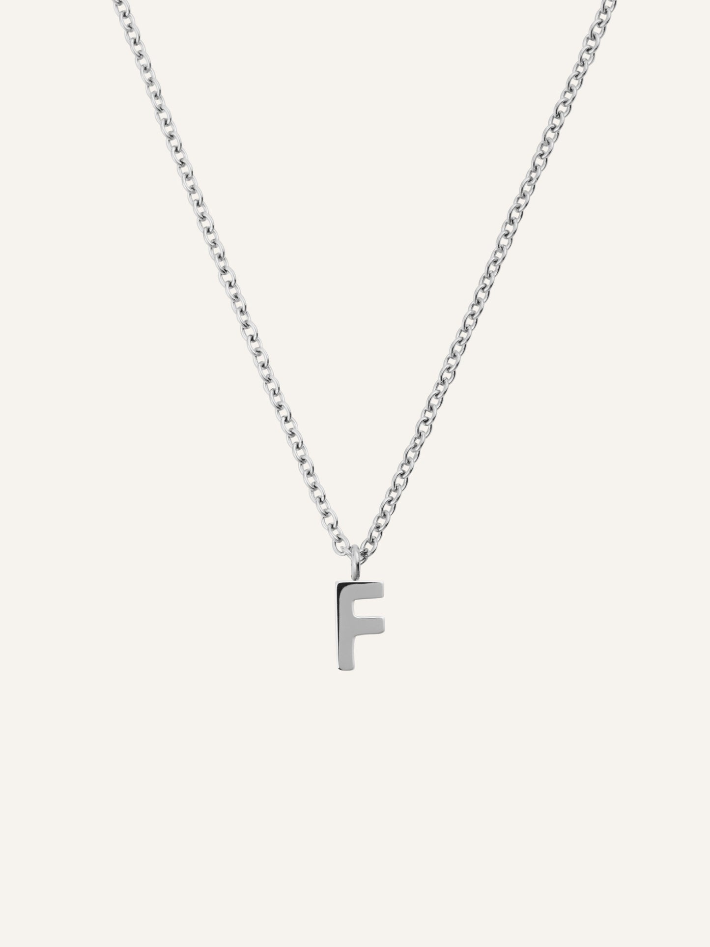 Petite Plain Letter Necklace