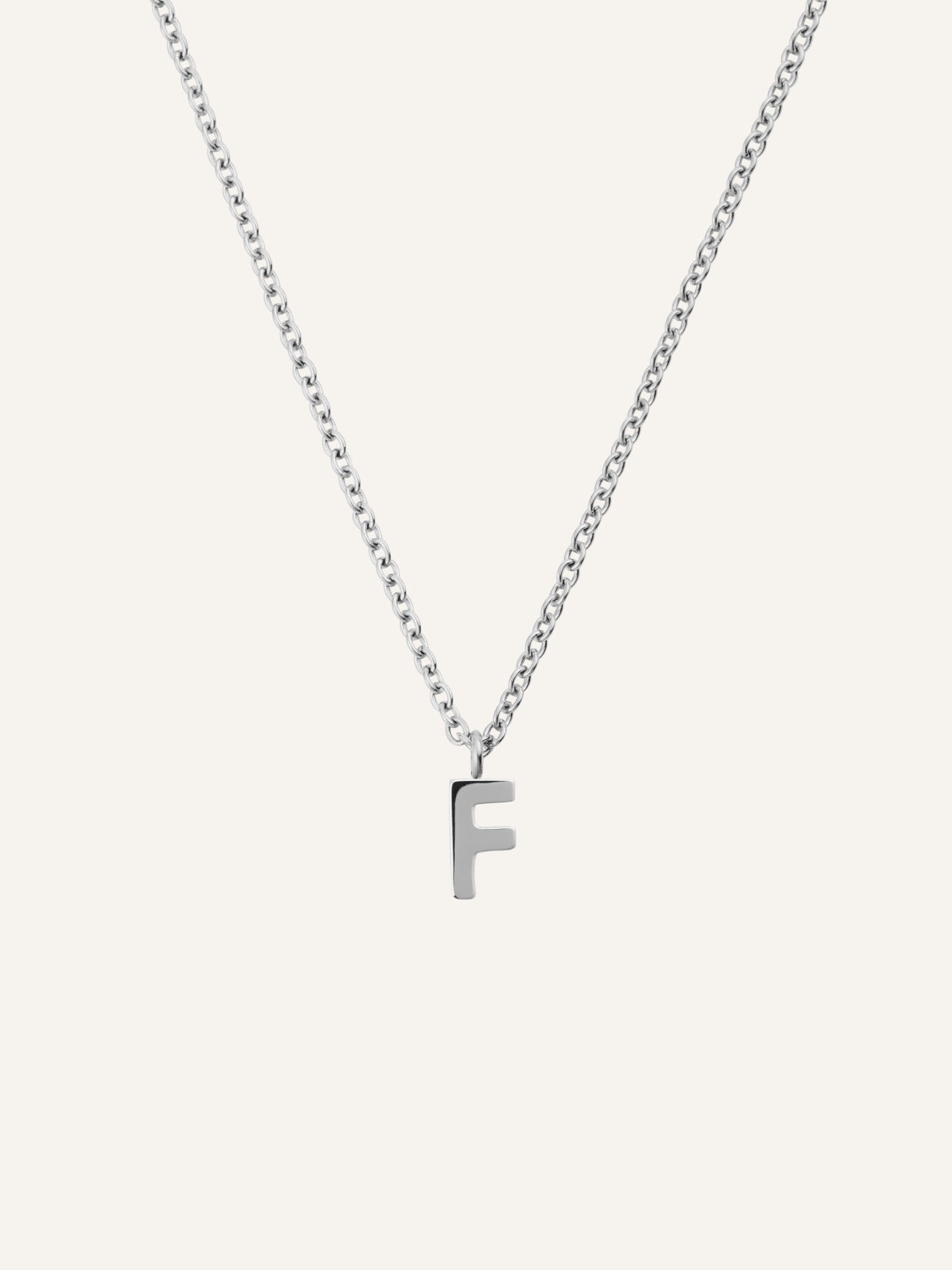 Petite Plain Letter Necklace