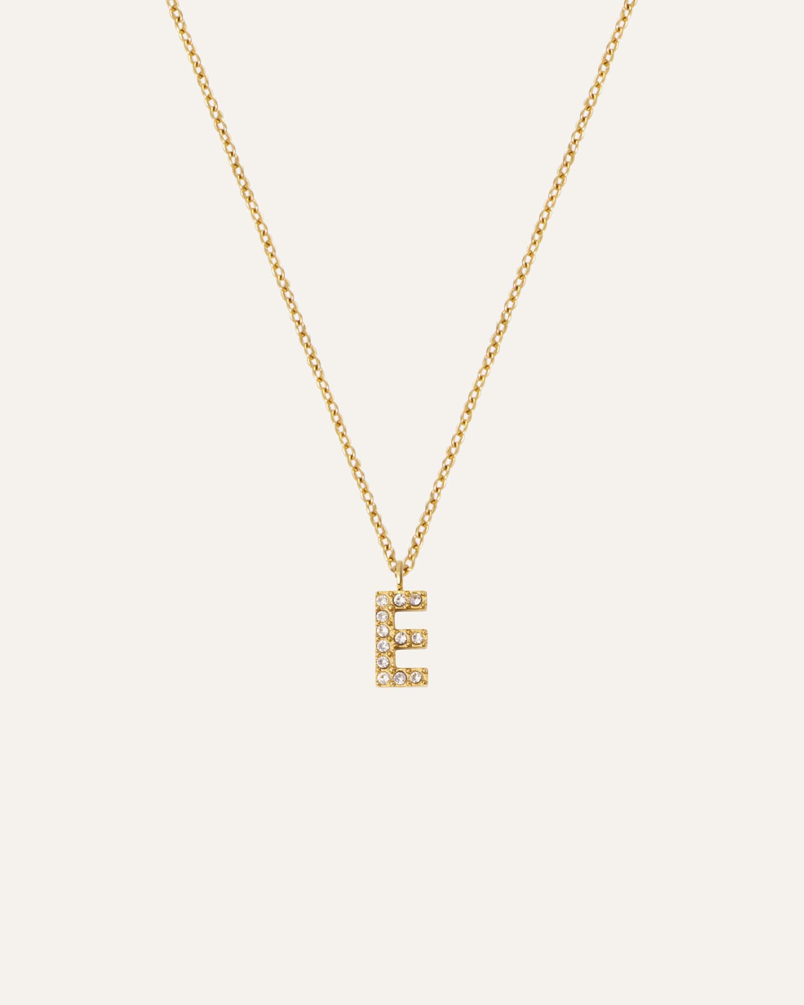 Petite Stone Letter Necklace