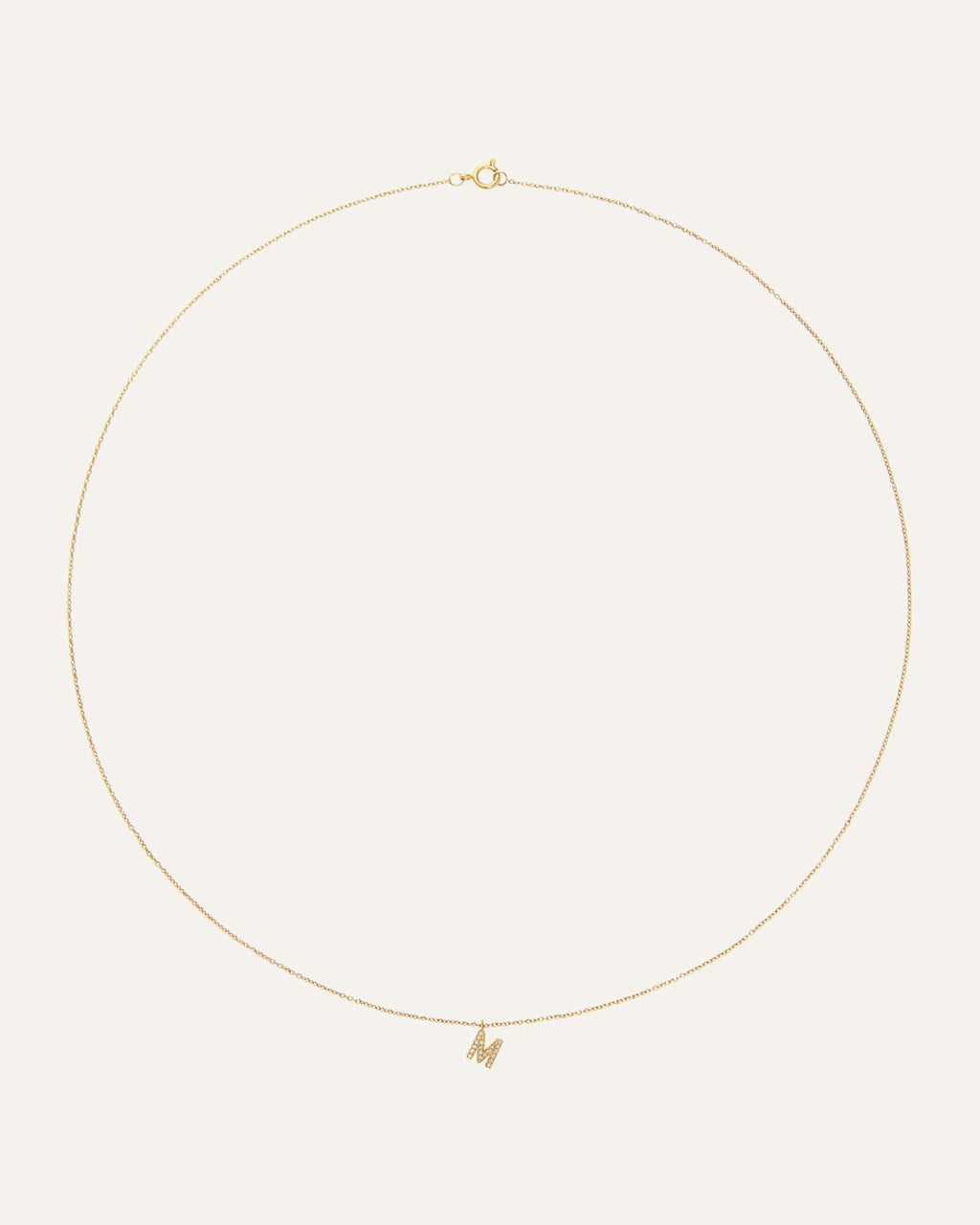 Petite Stone Letter Necklace