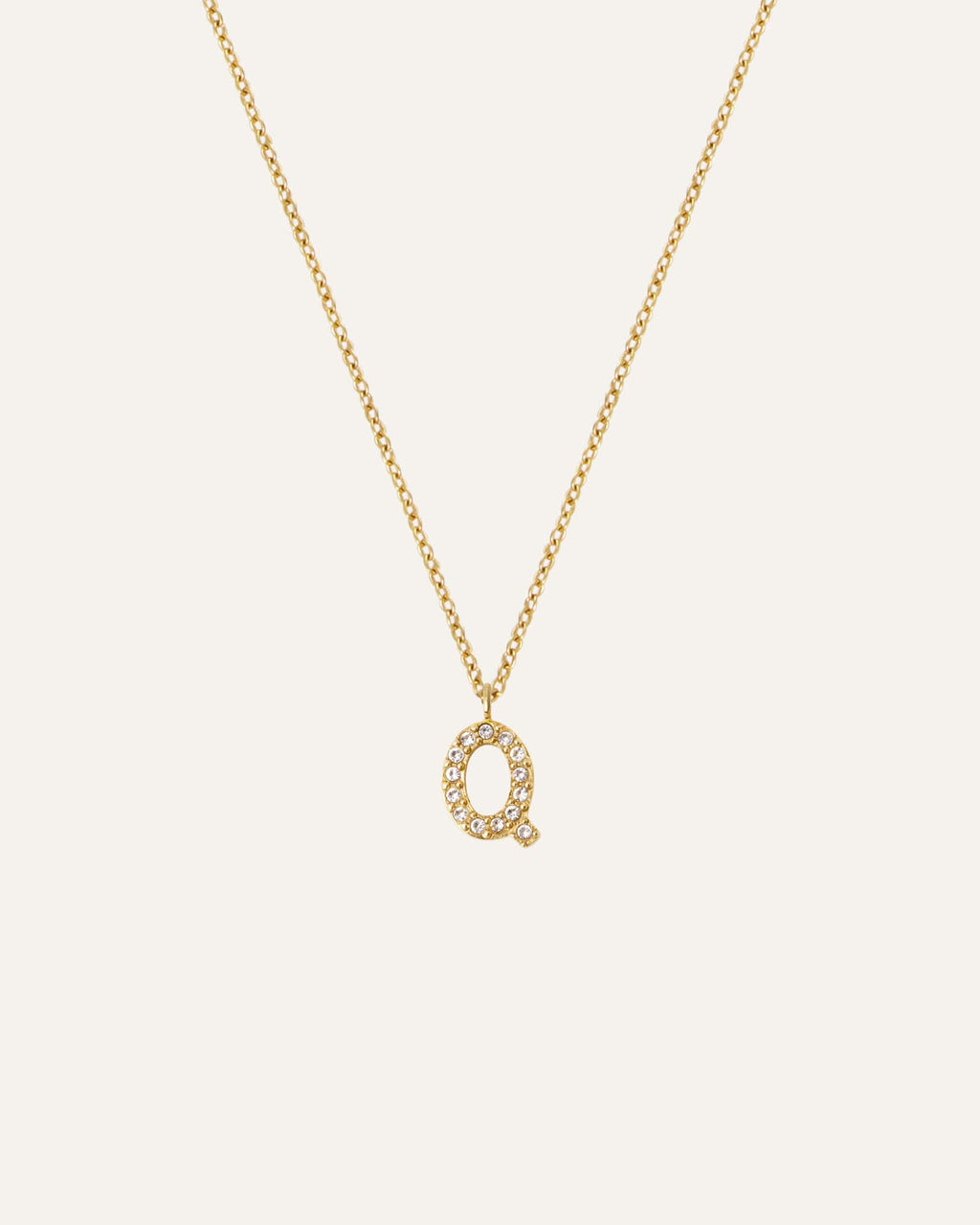 Petite Stone Letter Necklace
