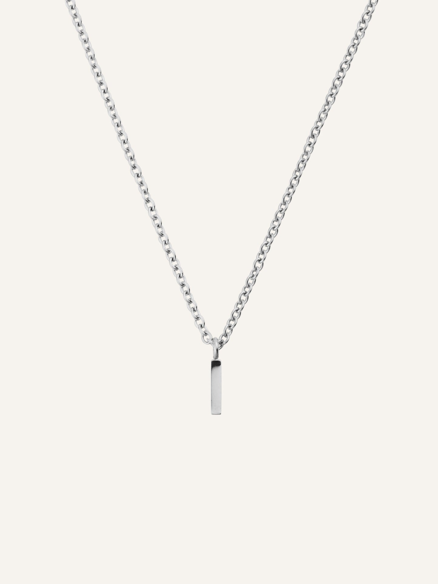Petite Plain Letter Necklace