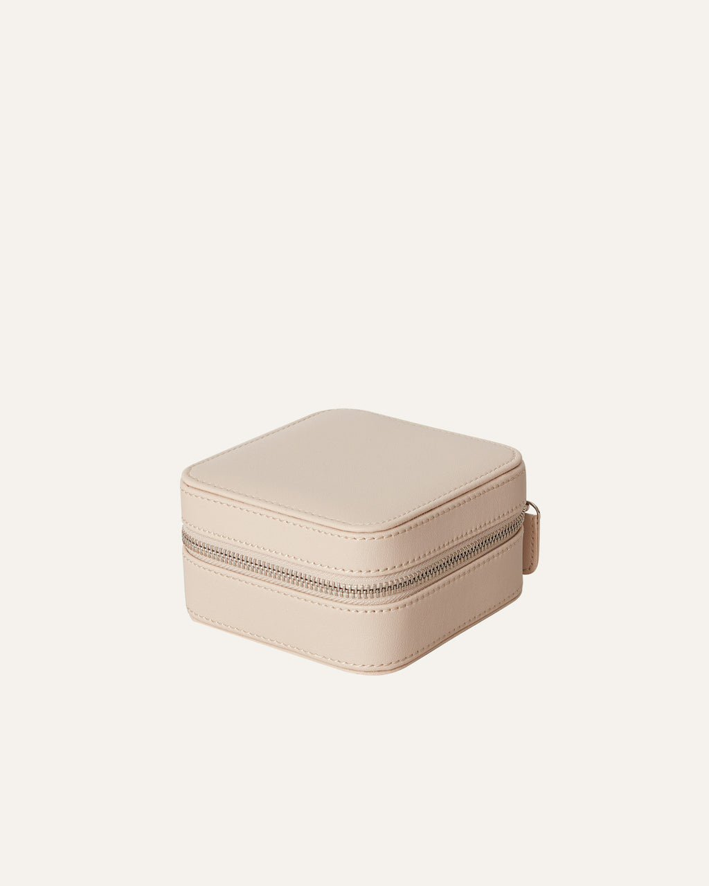 Small Beige Jewelry Case