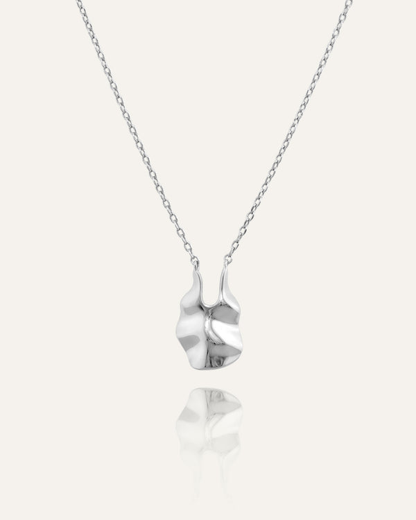 Leaf Necklace Silver