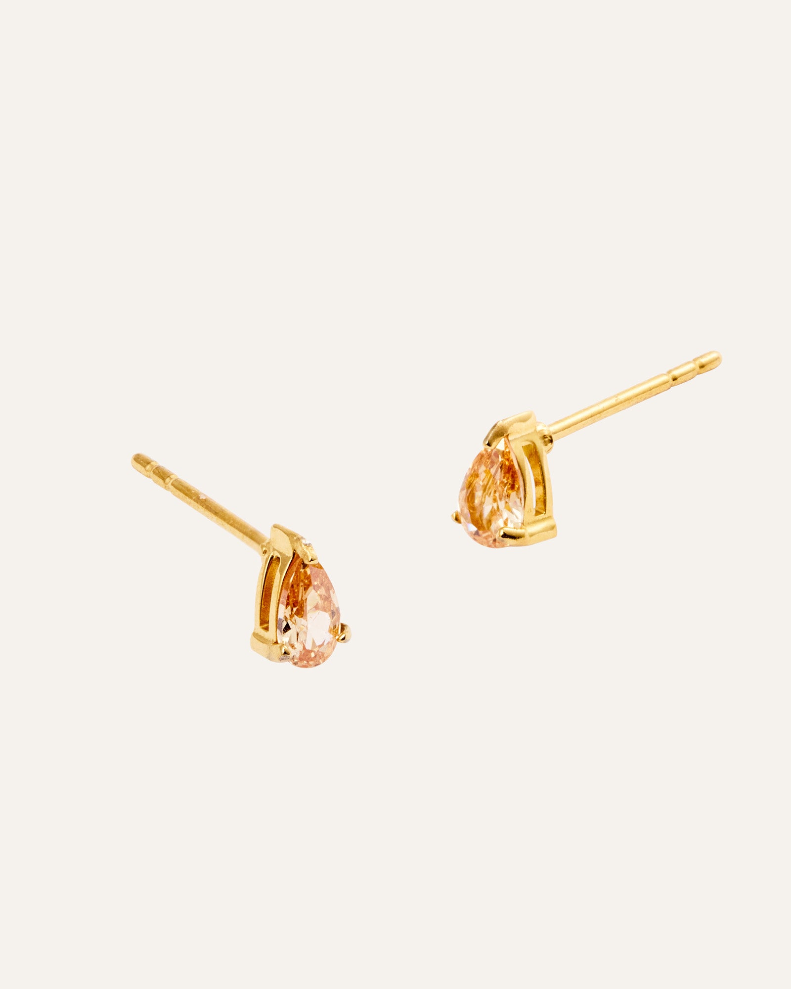 Belle Champagne Small Stud Earrings
