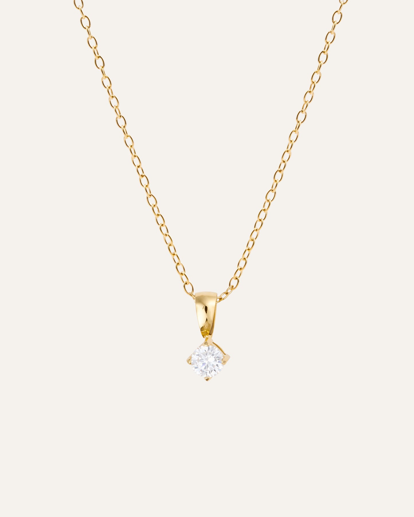 Jolie Gold Necklace - White