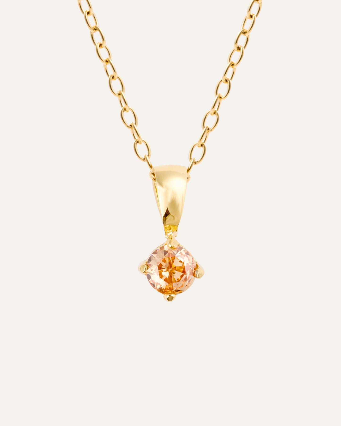 Jolie Gold Necklace - Champagne