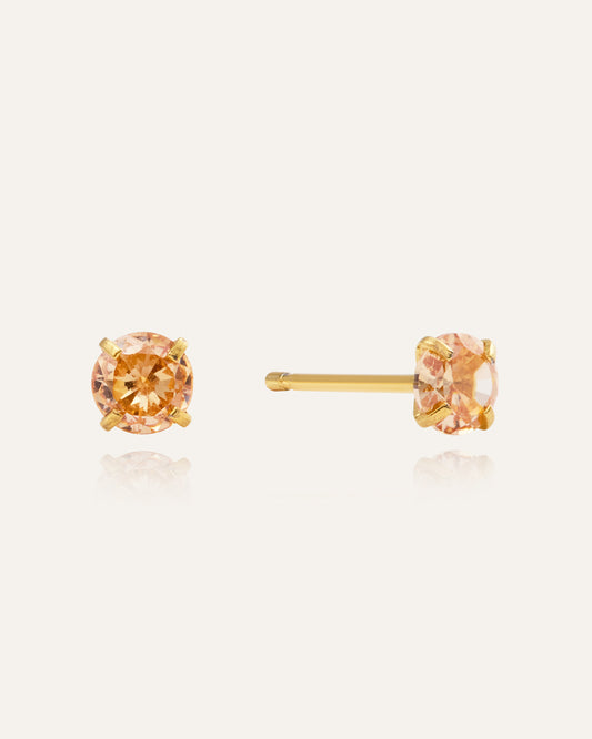 Jolie Champagne Medium Studs