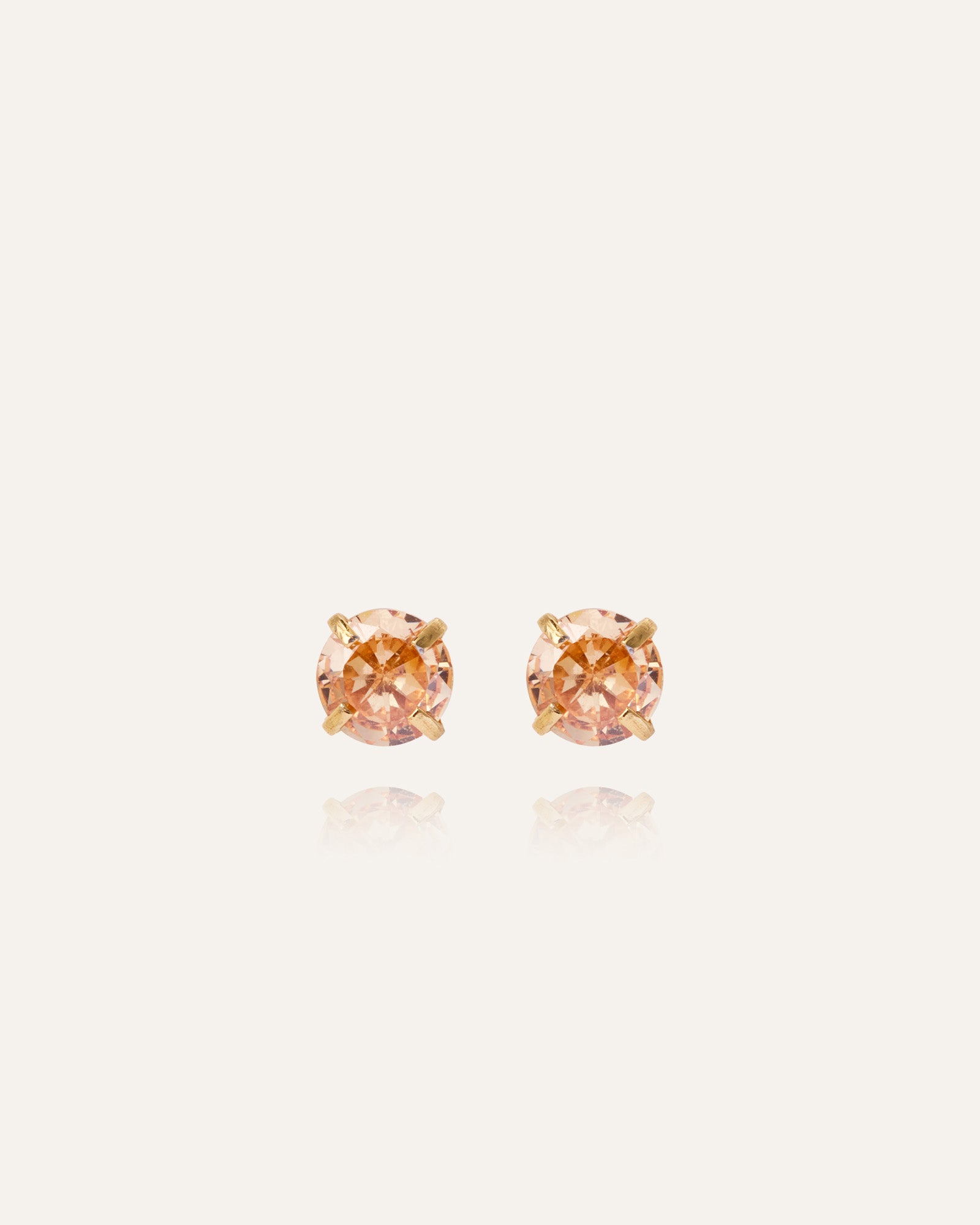 Jolie Champagne Medium Studs
