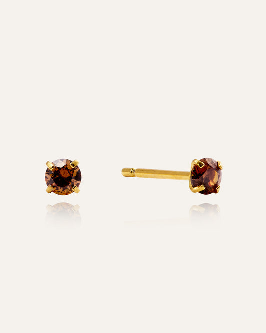 Jolie Coffee Small Studs