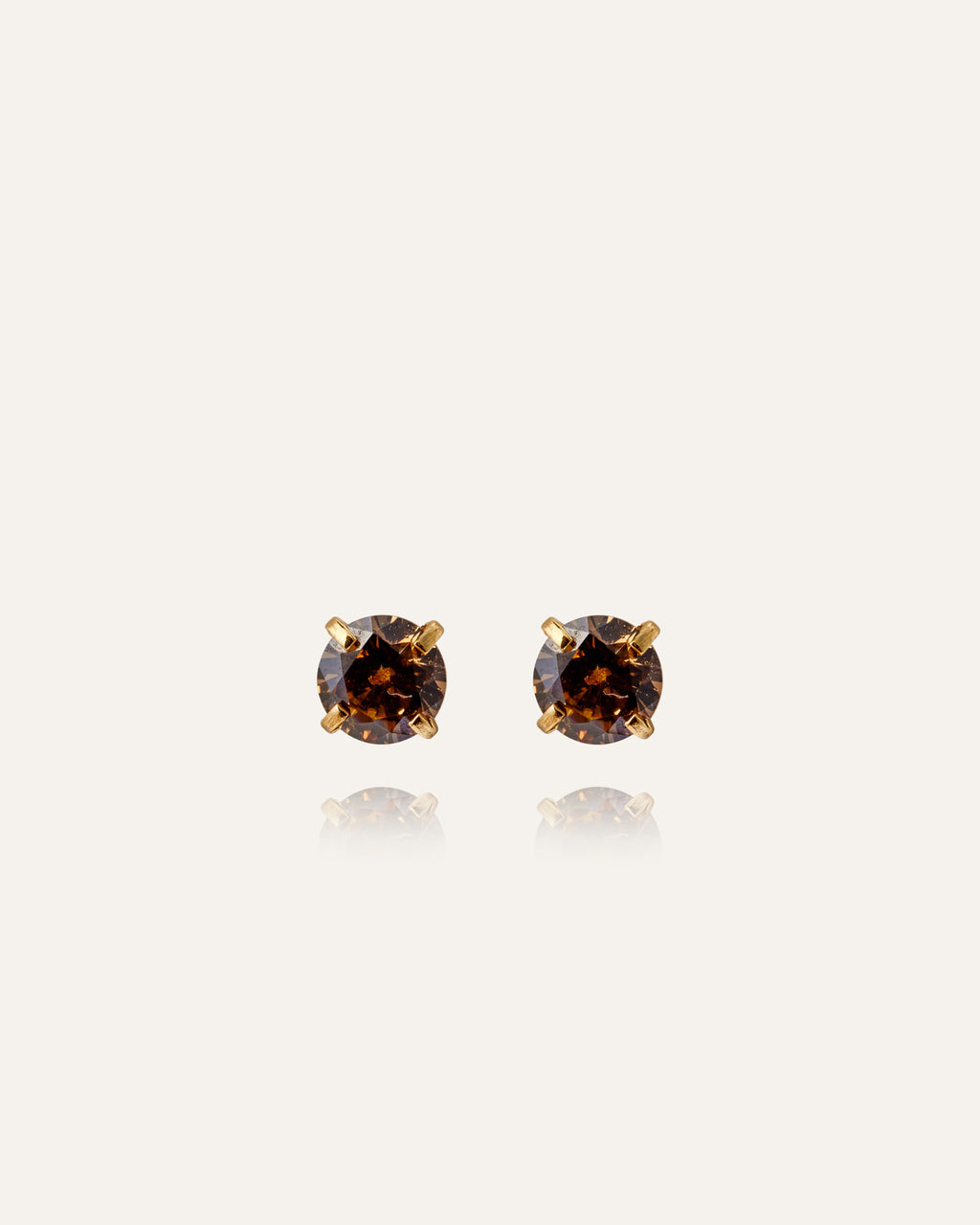 Jolie Coffee Medium Studs