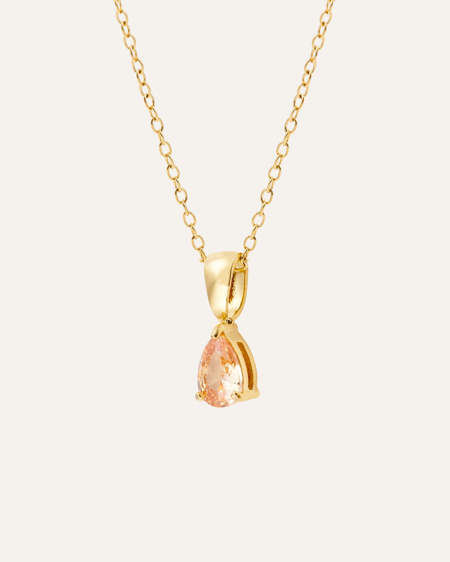 Belle Gold Necklace - Champagne