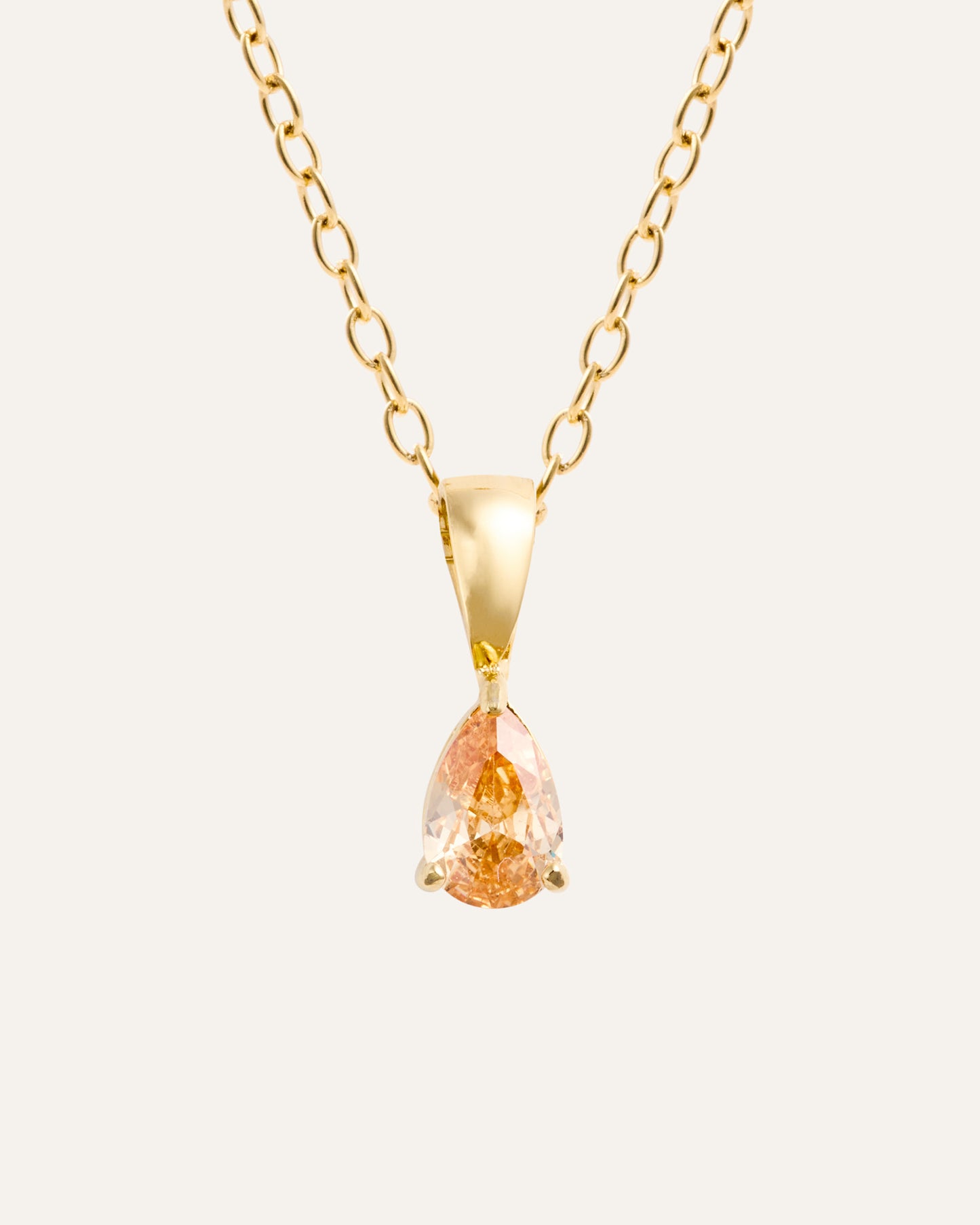 Belle Gold Necklace - Champagne